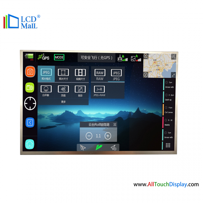 8' IPS FHD LVDS TFT Display 1000cd Jasność 1920*1200 Rozdzielczość 2