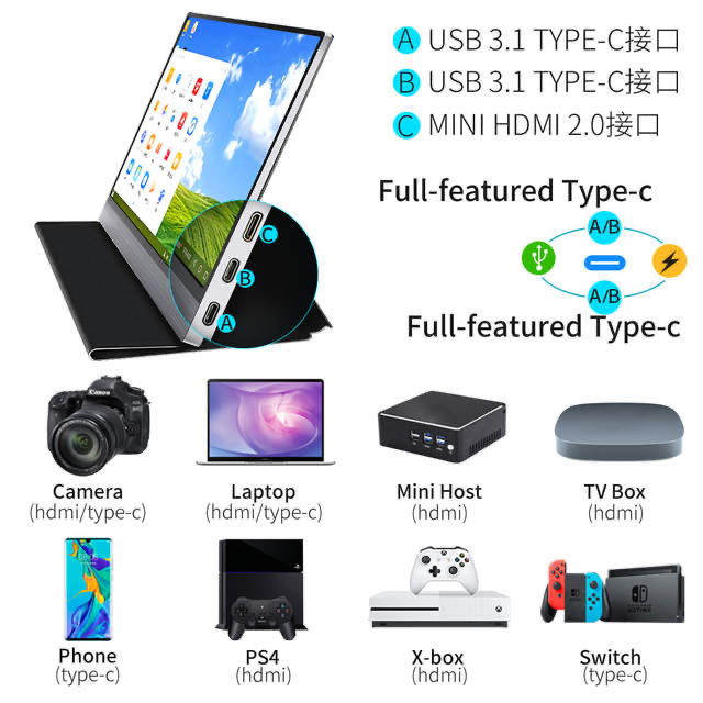 15.6c Industrial LCD Display TFT LCD Pojemnościowy ekran dotykowy 1920*RGB*1080 1
