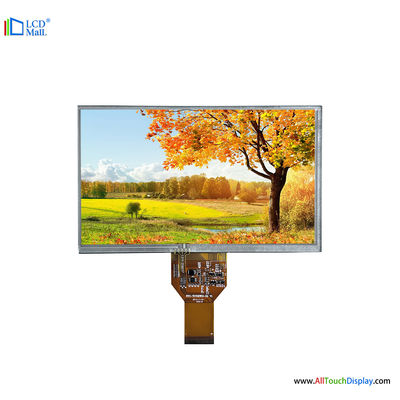 kupować 7 cali TFT LCD 800x480 Rozdzielczość 400nits RTP RGB Interfejs Ekran LCD online manufacture
