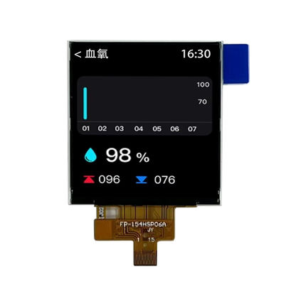kupować 1.54 cali 240*240 SPI kwadratowy wyświetlacz TFT LCD Jasność 400cd/m2 online manufacture