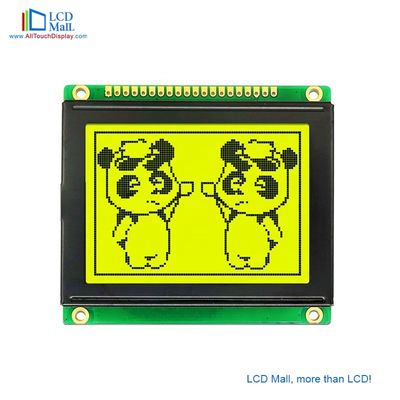 kupować Wysokiej wydajności wyświetlacz graficzny LCD z żółtym podświetleniem i temperaturą pracy od -20 do 70 °C online manufacture