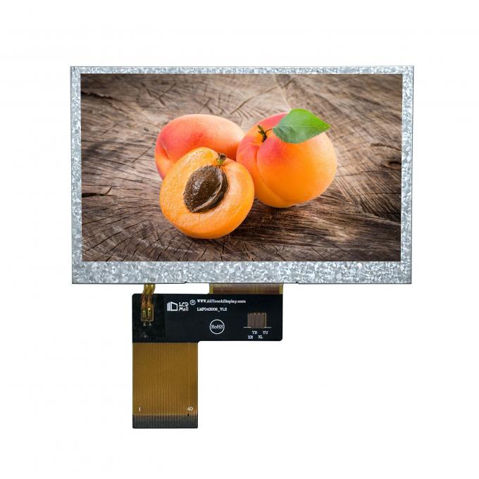 4.3" TFT Transmissive 480x272 280nits IPS Glass RGB 4,3-calowy wyświetlacz LCD z OEM/ODM PCAB/CPT/RTP 2