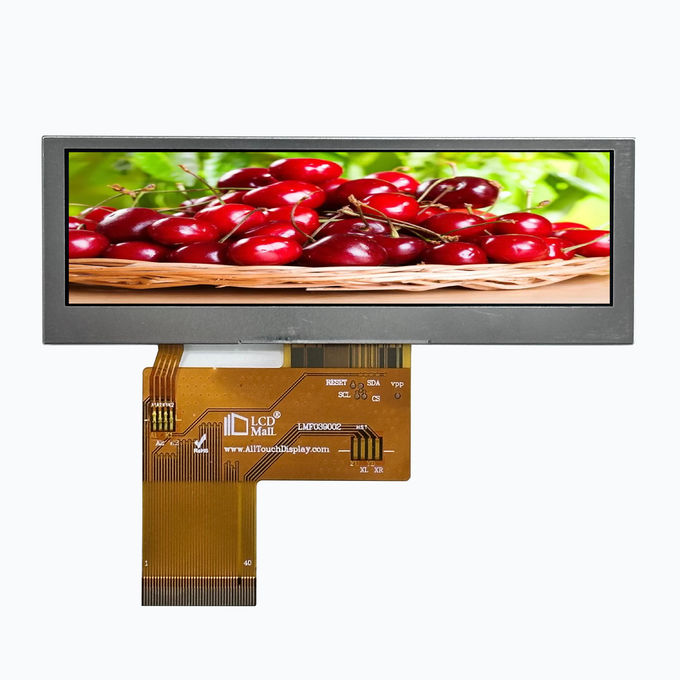 480x128 RGB TFT Transmissive LCD Module z 3,9-calowym wyświetlaczem WQVGA i 10 chipami białego podświetlenia LED 0